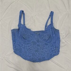 Hollister Blue Lace Tank Top